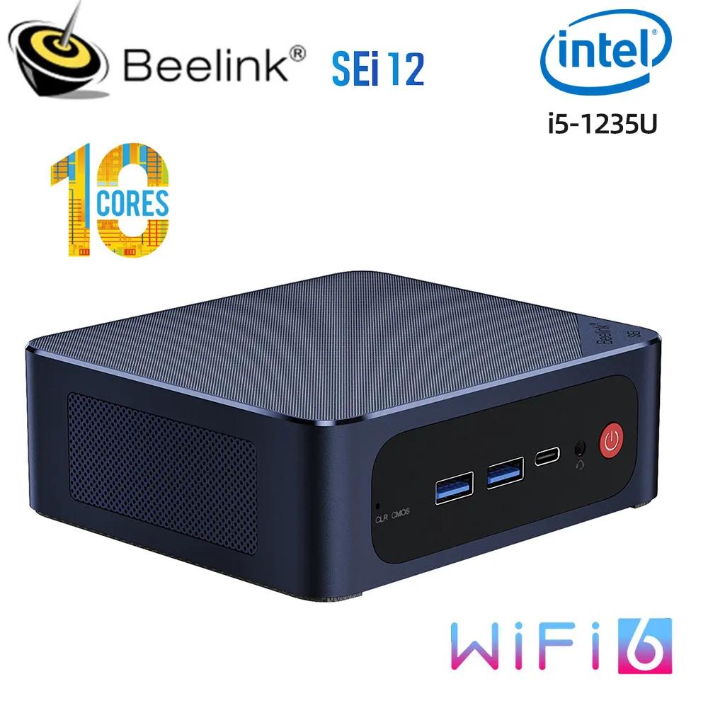 Beelink SEi 12 인텔 12th 12.0u 10 코어 lris Xe 그래픽 16G DDR4 3200MHz 500G SSD Wifi6 SEi 11 I5-11320H 데스크탑 컴퓨터